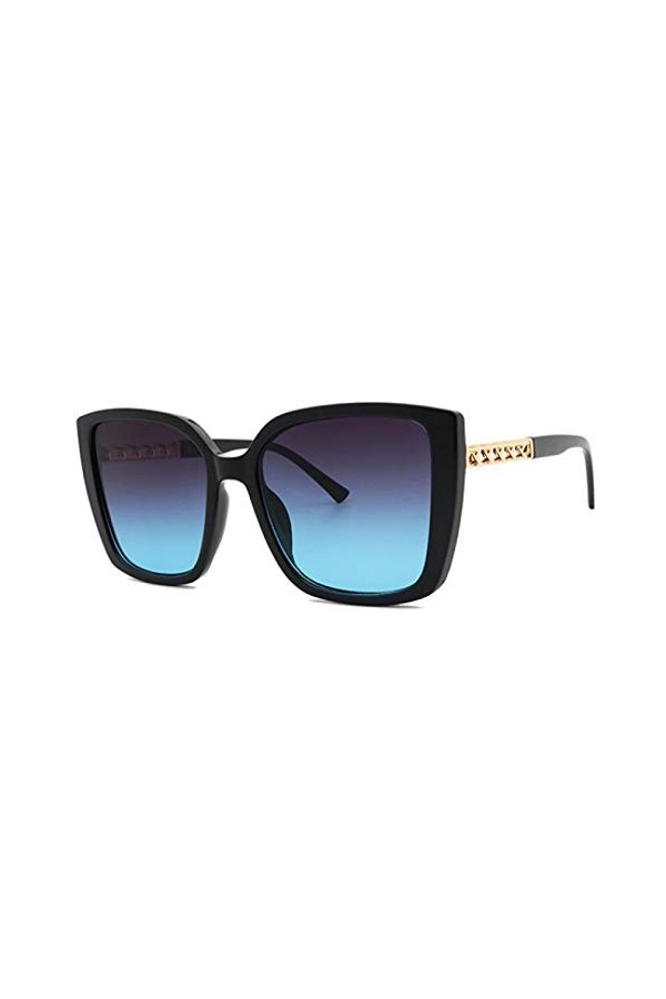 SHANGYUN Lunettes de Soleil Mode Femmes rétro Rivet Cadre Lunettes de Soleil Nuances UV400 Multi