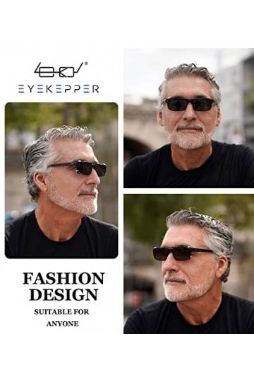 eyekepper Lunettes de soleil à monture métallique avec verres polarisants à clipser Lentille verte 2 3/16 "x1 3/8