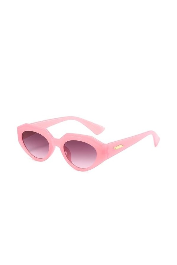 MUTYNE Lunettes de Soleil Oeil de Chat pour Dames Femmes Mode Vintage Rétro Petit Cadre Lunettes de Soleil Femme Protection U