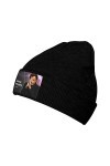 LEUYA Bonnet tricoté Rock Johnny Hallyday skullies bonnet Hiver chaud femmes tricot chapeau unisexe adulte chanteur français 