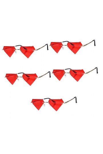 SOIMISS 3 Paires Lunettes De Soleil Irrégulières Des Lunettes De Soleil Lunettes Sans Monture Pour Femmes Lunettes De Fête Po