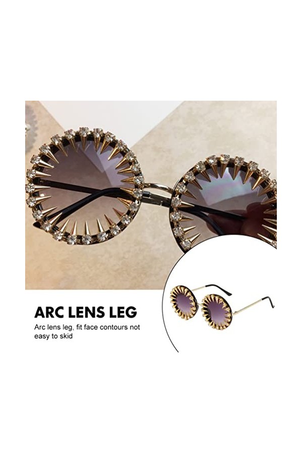 FOMIYES 1 Jeu Des Lunettes De Soleil Lunettes De Soleil à Monture Rétro Lunettes De Mode Pour Femmes Lunettes De Soleil Fanta