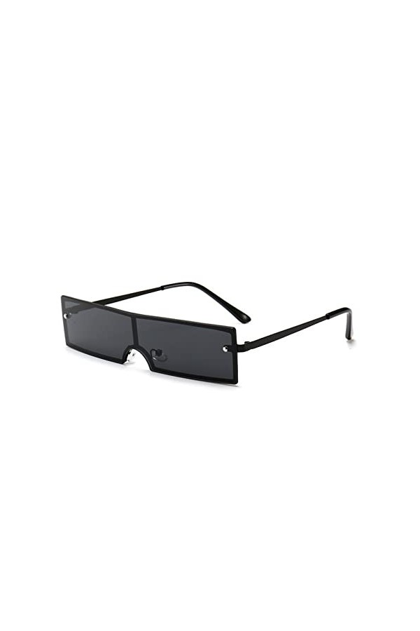 HWRHWR Lunettes de Soleil Femme Nuances rectangulaires rétro Dames Petite Monture UV400