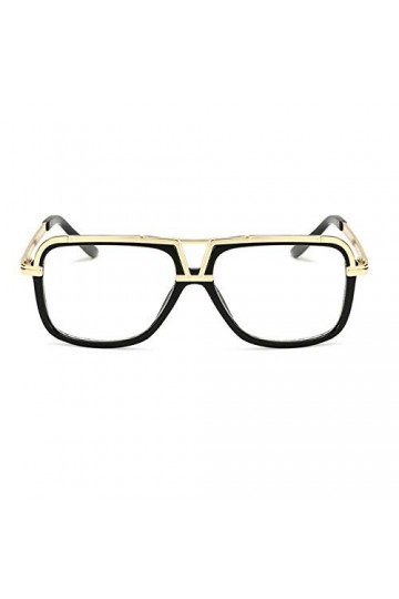 YUANCHENG Lunettes de soleil Vintage Shades Femmes Hommes Lunettes de soleil de forme carrée Dames Shades UV400 Lunettes Noir