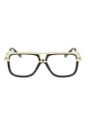 YUANCHENG Lunettes de soleil Vintage Shades Femmes Hommes Lunettes de soleil de forme carrée Dames Shades UV400 Lunettes Noir