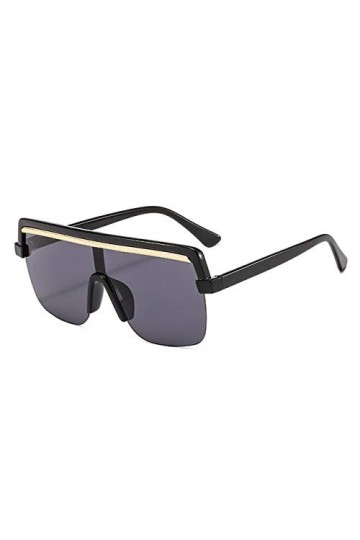 YUANCHENG Lunettes de soleil carrées surdimensionnées femmes lunettes à dessus plat hommes lunettes de soleil féminines Uv400