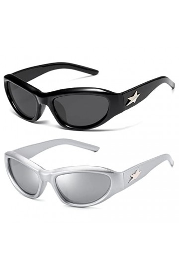 Wrap Around Fashion Lunettes de soleil pour homme/femme, lunettes rapides, lunettes de soleil ovales tendance, lunettes de so