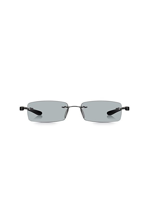Read Optics Lunettes de lecture dété pour femmes et hommes 1,0, sans monture, avec verres teintés gris, protection contre le