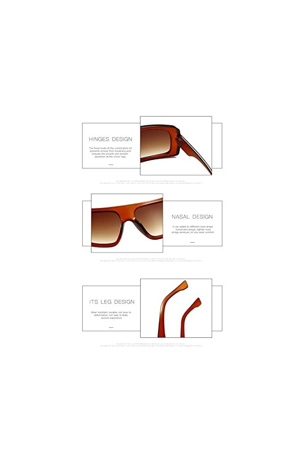 UNDIFY Y2k Lunettes de soleil en forme de cœur pour femme Noir Blanc Vintage Funky Lunettes de soleil pour homme, 15