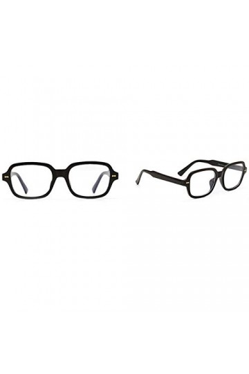 YUANCHENG Unisexe Lunettes de soleil carrées Hommes Femmes Petit Cadre Lunettes de soleil jaunes Femme Rétro Rivet Lunettes U