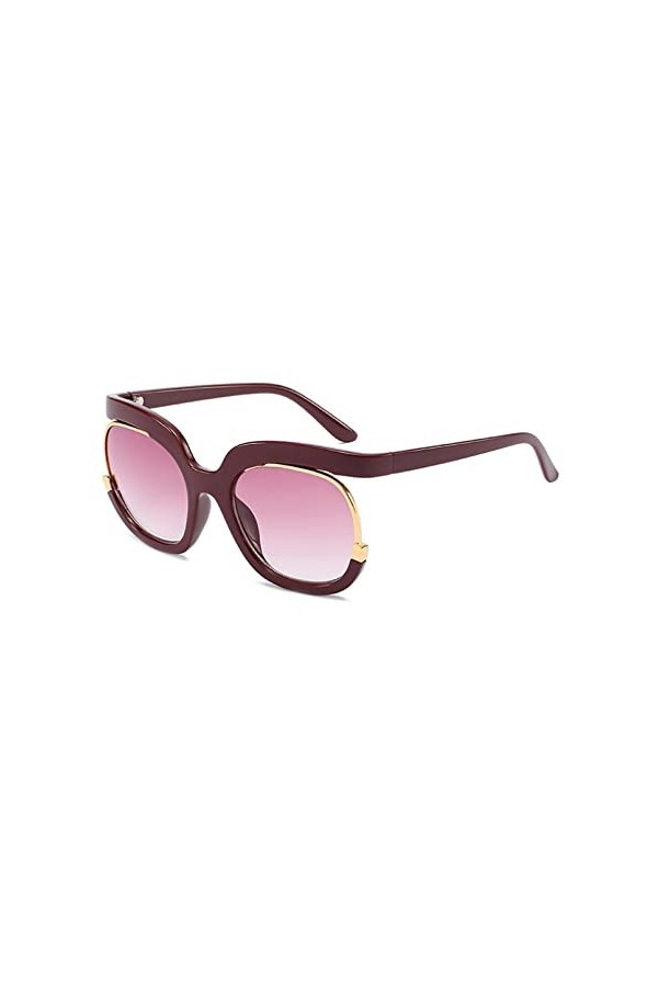 HWRHWR Siamois Big Frame Lunettes de Soleil Femmes Loisirs Vacances équitation Conduite Lunettes de Soleil
