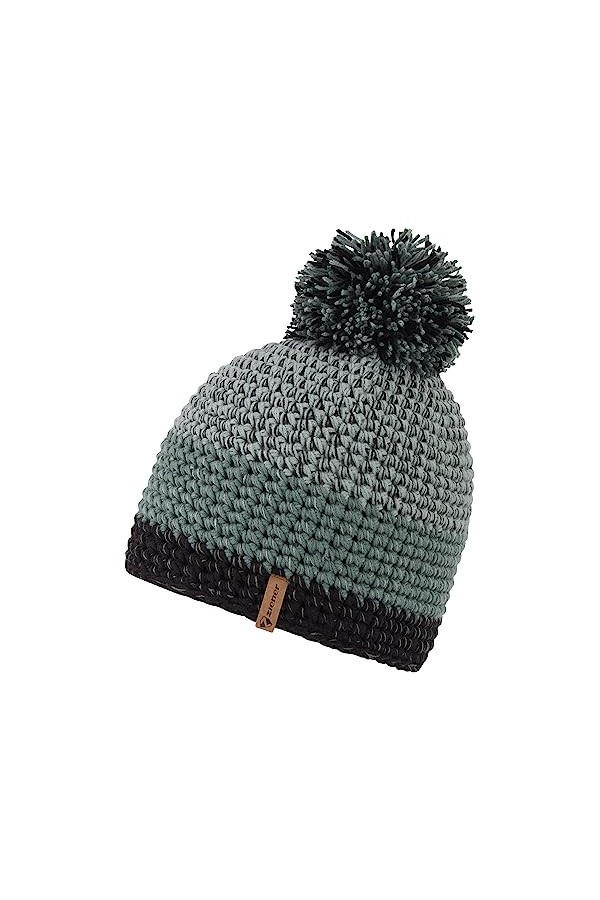 Ziener Bonnet à Pompon pour Homme/Chaud, Crochet Intercontinental