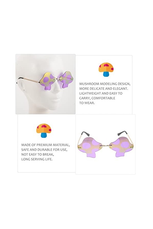 Gadpiparty Lunettes De Soleil Rave Party Lunettes De Soleil Lunettes Pour Femmes En Forme De Lunettes De Soleil En Forme De C