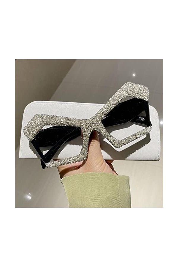 CSRP 2022 Personnalité Surdimensionné Rose Femmes Lunettes de Soleil Marque de Luxe Lunettes Femme Bonbons Couleur-Noir Argen