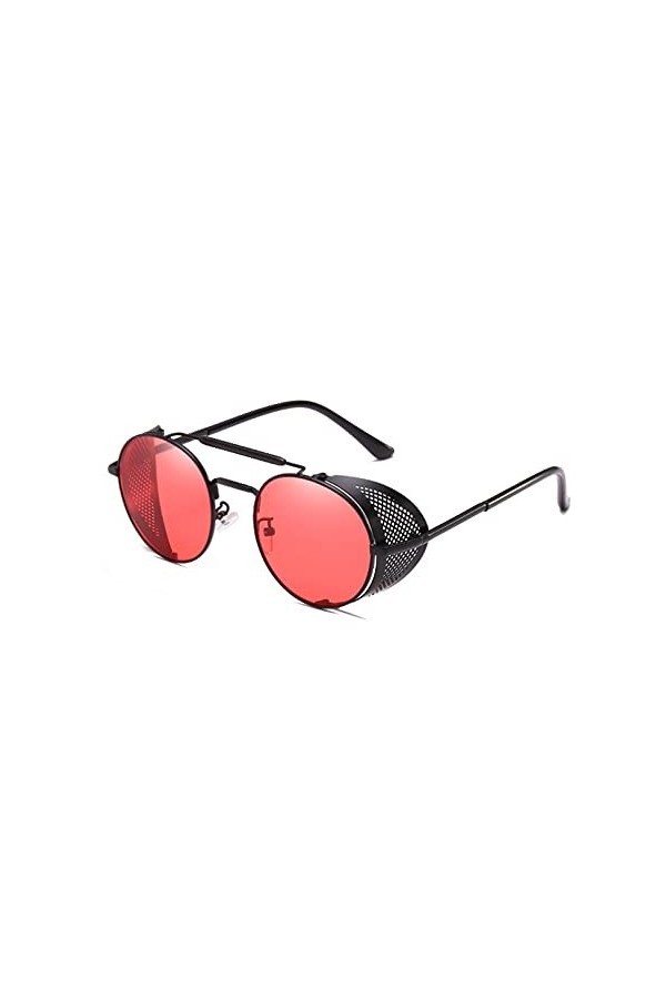 LUOXUEFEI De Soleil Lunettes Lunettes De Soleil Rondes Hommes Femmes Or Rouge Noir Lunettes De Soleil Pour Femmes