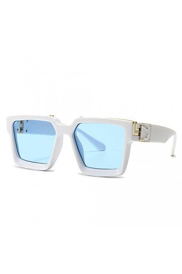YUANCHENG Vintage carré femmes lunettes de soleil bonbons couleurs miroir lentille lunettes Ins populaire lunettes de soleil 