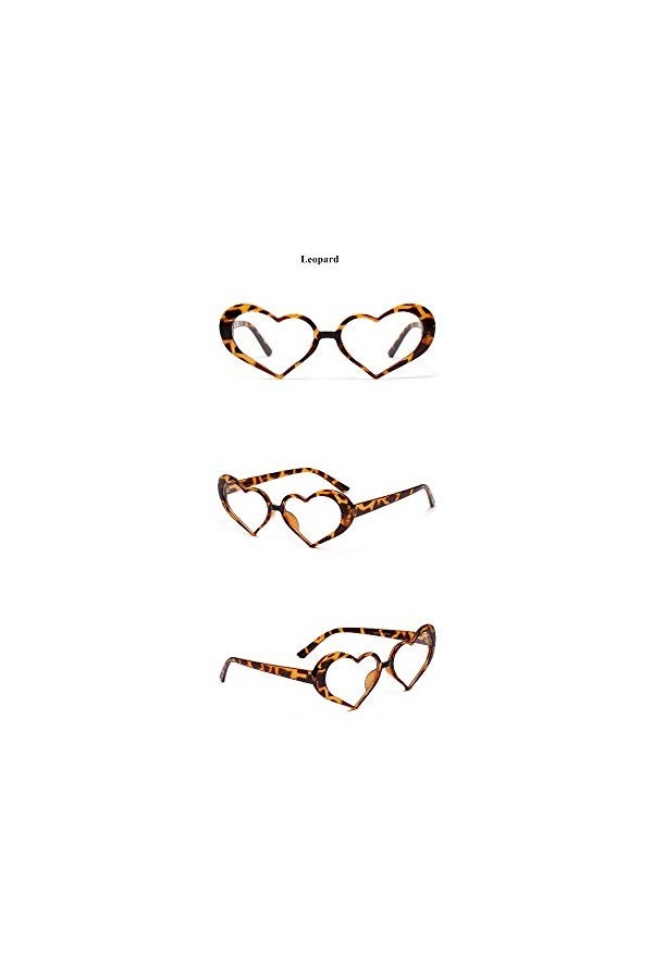 2THTHT2 Coeur Lunettes De Soleil Femmes Mode Lentille Claire Conception Lunettes De Soleil Shades Filles Amour Coeur en Forme