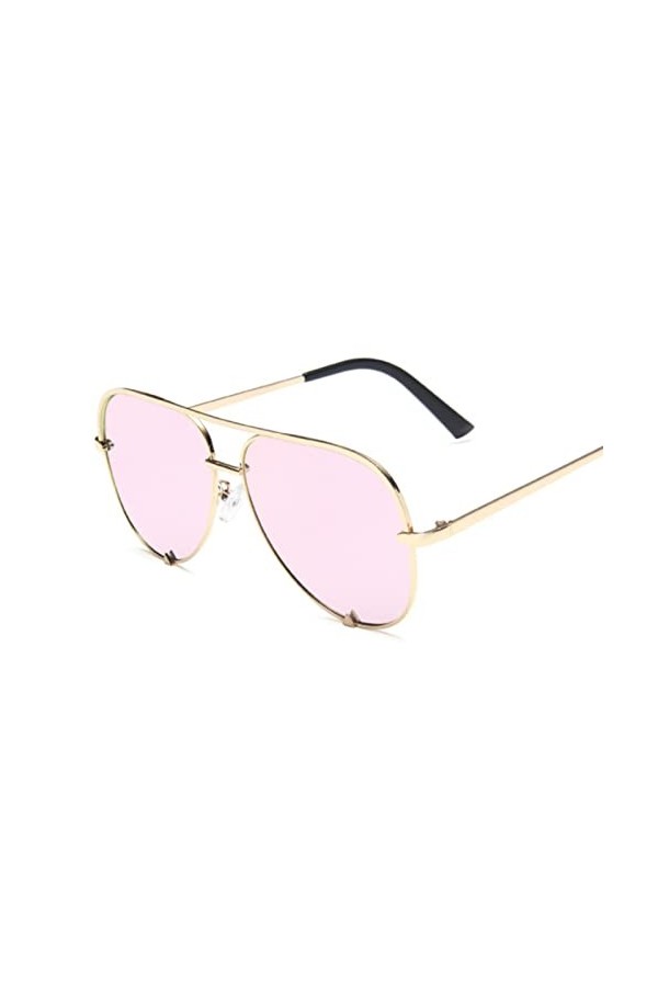 Designer Aviation Lunettes de soleil Femme Vintage Noir Miroir Lunettes de soleil pour femme Mode Big Frame Cool Sexy Femme O