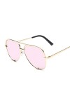 Designer Aviation Lunettes de soleil Femme Vintage Noir Miroir Lunettes de soleil pour femme Mode Big Frame Cool Sexy Femme O