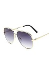 PAXAS Designer Aviation Lunettes de soleil Femme Vintage Noir Miroir Lunettes de soleil pour femme Mode Big Frame Cool Sexy F