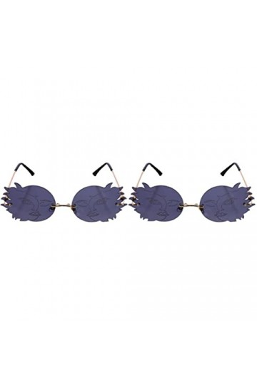 SOIMISS 2 Pièces Lunettes De Soleil Personnalisées Punk Lunettes De Soleil Réfléchissantes Miroir Lunettes De Soleil Tendance