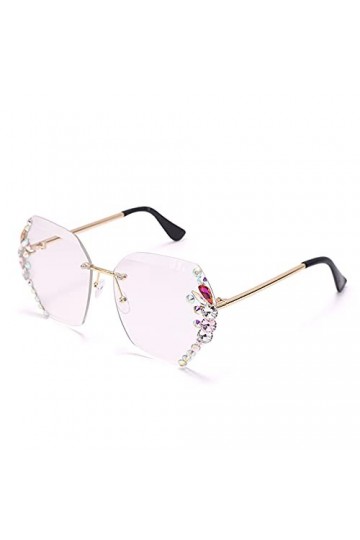 LUOXUEFEI De Soleil Lunettes Lunettes De Soleil Sans Monture Femmes Lunettes De Soleil Surdimensionnées Nuances Féminines Pou
