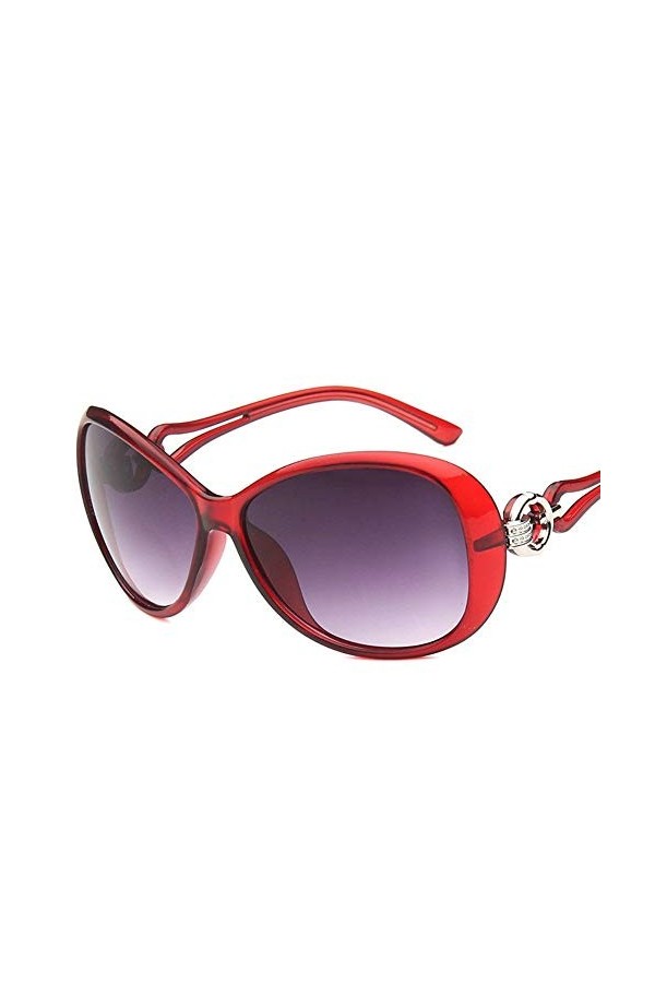 2THTHT2 Lunettes De Soleil Femme Marque Designer Lunettes De Soleil Oversize Classiques Uv400&nbsp;&nbsp;&nbsp;Vin Rouge