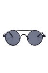 SHANGYUN Vintage Lunettes de Soleil Rondes Femmes Hommes Lunettes de Soleil Dames UV400 Lunettes de Soleil Homme Femme