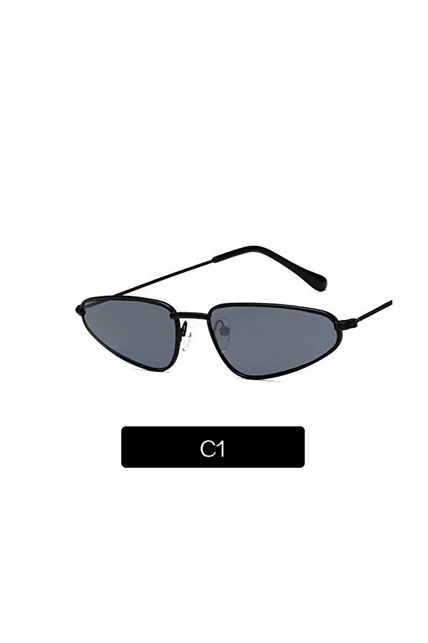 2THTHT2 Cat Eye Lunettes De Soleil Femme Petit Cadre Catwalk Lunettes De Soleil Femme