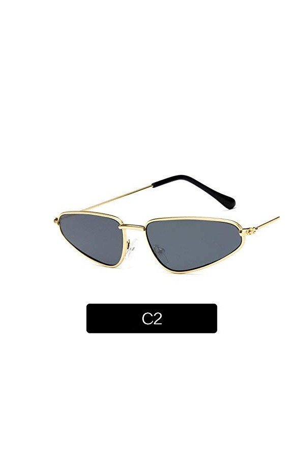 2THTHT2 Cat Eye Lunettes De Soleil Femme Petit Cadre Catwalk Lunettes De Soleil Femme