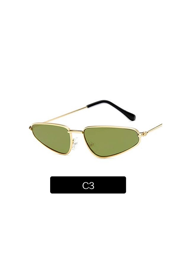 2THTHT2 Cat Eye Lunettes De Soleil Femme Petit Cadre Catwalk Lunettes De Soleil Femme