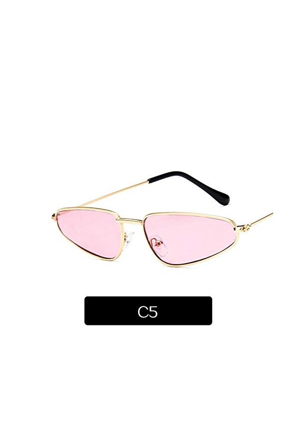 2THTHT2 Cat Eye Lunettes De Soleil Femme Petit Cadre Catwalk Lunettes De Soleil Femme