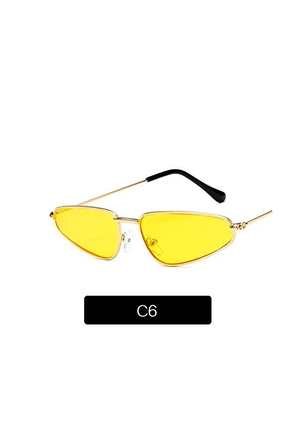 2THTHT2 Cat Eye Lunettes De Soleil Femme Petit Cadre Catwalk Lunettes De Soleil Femme