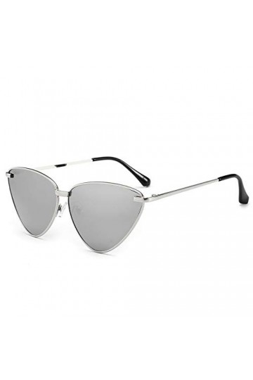 2THTHT2 Lunettes De Soleil Vintage Femmes Cat Eye Lunettes De Soleil Femme Océan Transparent&nbsp;&nbsp;&nbsp;Argent