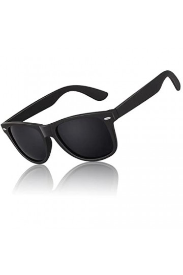 LINVO Lunettes de Soleil Polarisées pour Homme Femme Classique Lunettes de Conduite Anti-UV Lunettes de Soleil Design Rétro d