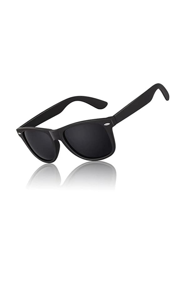 LINVO Lunettes de Soleil Polarisées pour Homme Femme Classique Lunettes de Conduite Anti-UV Lunettes de Soleil Design Rétro d