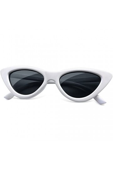 Joopin Lunette de Soleil Femme Polarisée et Lunette de Soleil Rétro Cateye Lunette de Soleil Femme Blanche Vintage Mode pour 