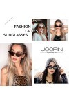 Joopin Lunette de Soleil Femme Polarisée et Lunette de Soleil Rétro Cateye Lunette de Soleil Femme Blanche Vintage Mode pour 