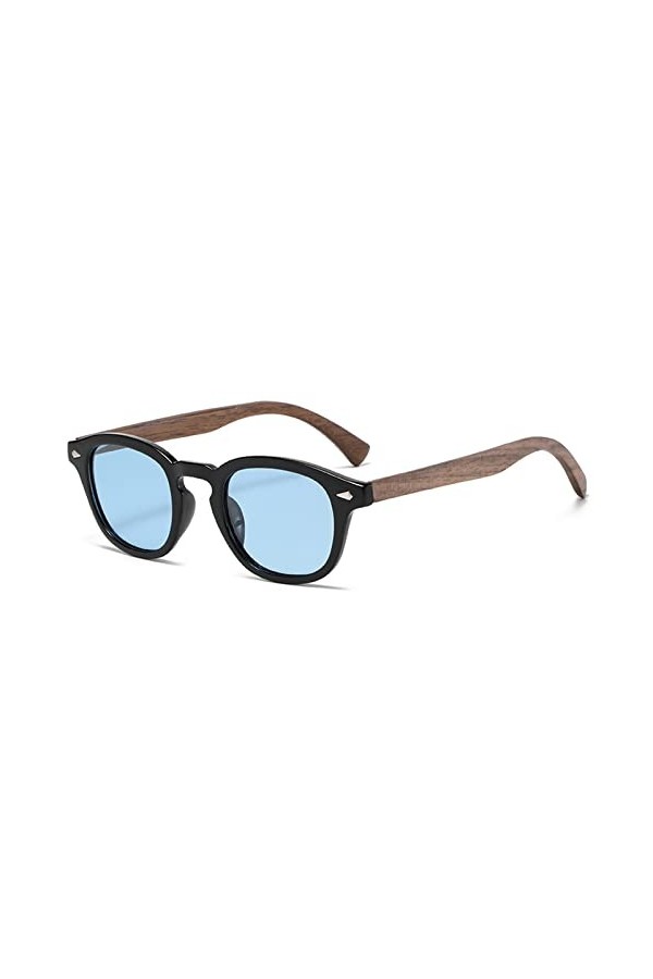 Lunettes de soleil Retro Modern Style Round Fashion Neutral Trendy Coloured Lenses TR90 Frame
