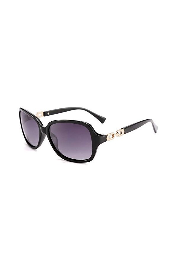 FEISEDY Lunette de Soleil Femme Polarisées Vintage 100% UV400 Lunettes de Soleil de Mode de Rue en Plein Air pour Femme B2526