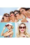 HONGXIN-SHOP Lunettes de Coeur Vintage Lunettes de Soleil en Forme de Coeur Cat Eye Sunglasses pour Fêtes danniversaire Carn