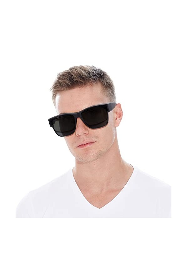 LVIOE Sur Lunettes de Soleil Polarisées pour Femmes et Hommes, Clip Sur lunettes de Soleil Protection anti UV 400