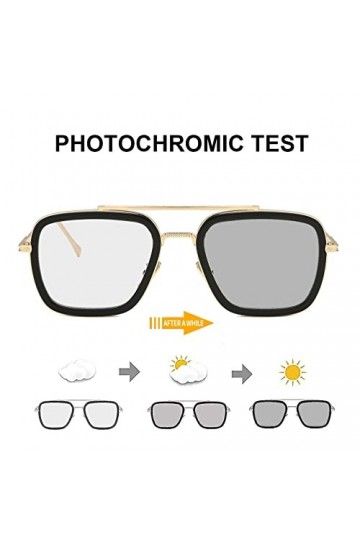 SHEEN KELLY Lunettes de soleil Hommes Femmes Rétro Pilote Carré Cadre en métal Rectangle Classique Mode Lunettes