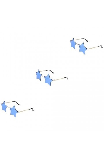 ABOOFAN 3 Paires De Lunettes De Soleil Sans Monture Personnalité Oeil Drôle Fantaisie Lunettes De Soleil Sans Cadre Photo De 