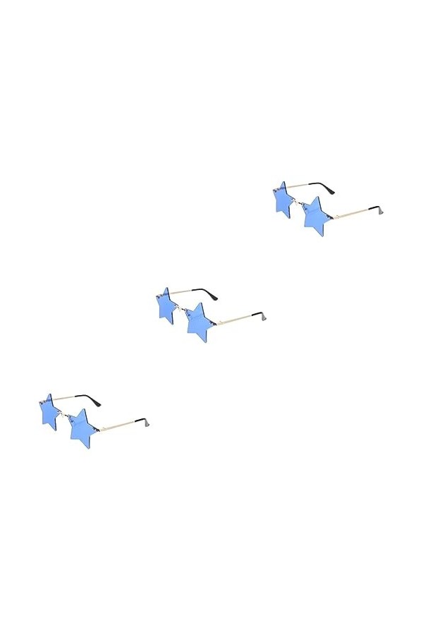 ABOOFAN 3 Paires De Lunettes De Soleil Sans Monture Personnalité Oeil Drôle Fantaisie Lunettes De Soleil Sans Cadre Photo De 