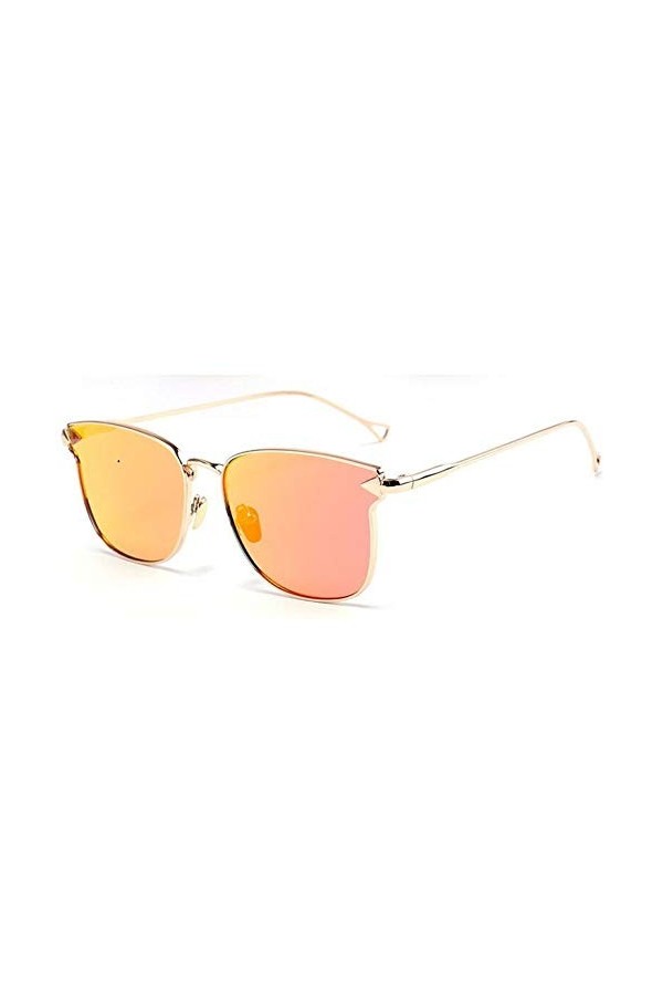 TYJYTM Bonbons Couleur Lunettes de Soleil Vintage Alliage Lunettes de Soleil Homme Femmes Miroir lentille Lunettes de Soleil
