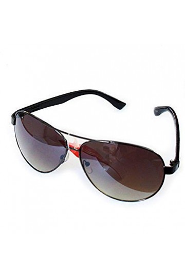 HAND ® IRM100 Lot de 2 paires de lunettes de soleil en métal irisé pour femme UV400