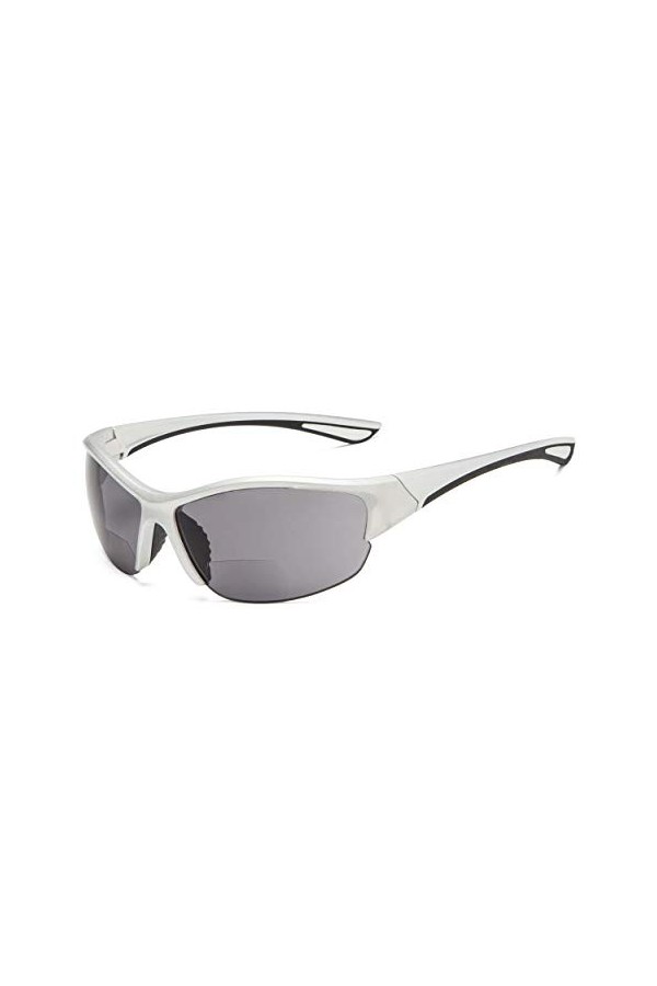 eyekepper Lunettes de soleil +2.00 Bifocal Half-Frame Sports Lunettes de lecture Cadre Tortue/Lentille Marron 