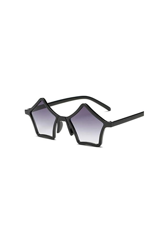 DWSYDA Lunettes de Soleil Femme Miroir Star Lunettes de Soleil Femme,4