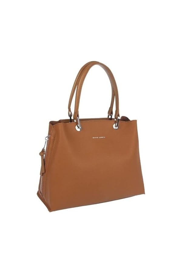 David Jones - Sac à Main Femme - Cabas Fourre-Tout Cuir PU Porté Epaule Bandoulière - Multi Poche Plusieurs Compartiments - S